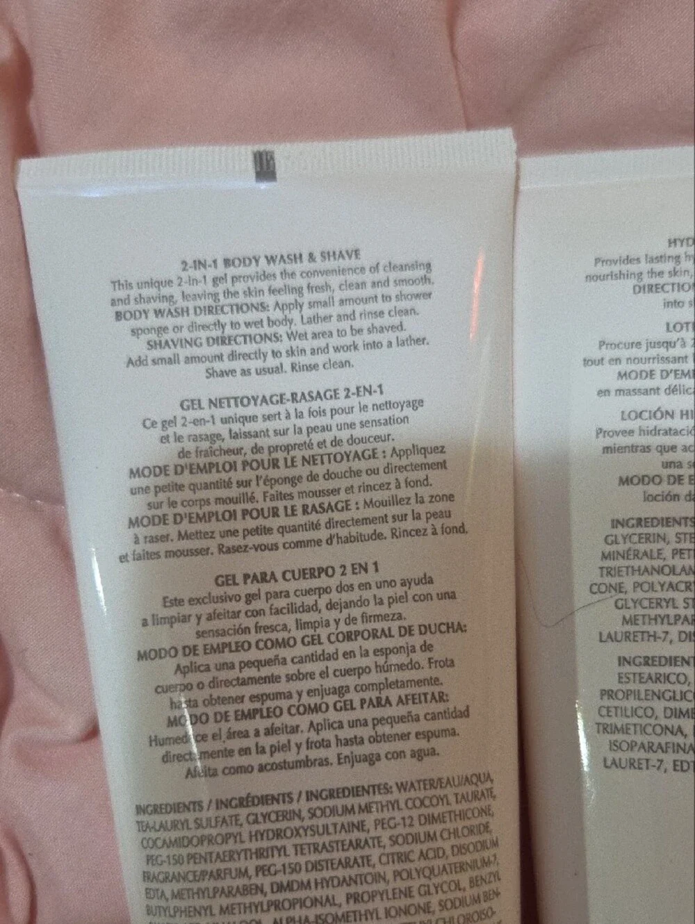 Mary Kay Hydrating Lotion & 2-in-1 Body Wash - Pale Pink